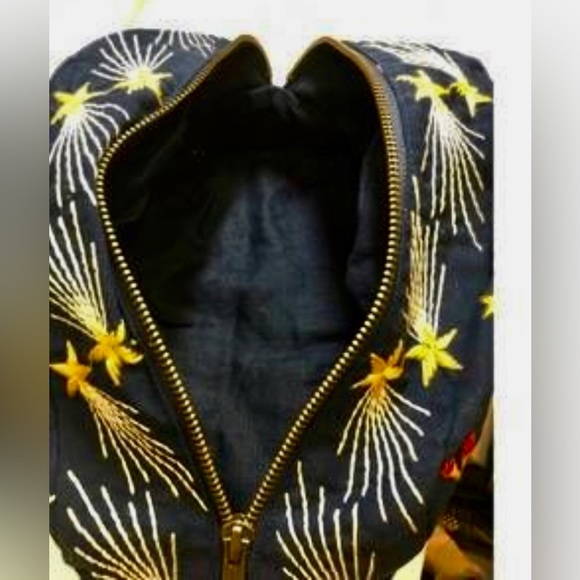 🆕 Johnny Was Lissa Makeup Bag Sapphire Blue NWT - Picture 10 of 12